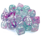 Chessex Tens d10 Set - Nebula TM Wisteria/White Chessex