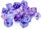 Chessex Tens d10 Set - Nebula TM Nocturnal/Blue Luminary Chessex