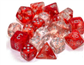 Chessex 12mm d6 Block - Nebula TM Röd/Silver Luminary Tärningar (36 st) Chessex