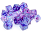 Chessex 12mm d6 Blocks - Nebula TM 12mm d6 Nocturnal/blue Luminary Dice Block™ (36 dice) Chessex