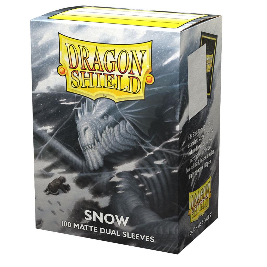 Dragon Shield Dual Matte Sleeves - Snow 'Nirin' (100 Sleeves) Arcane Tinmen