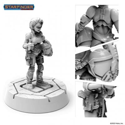 Starfinder Miniatyrer: Halfling Pilot Archon Studio