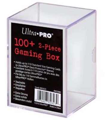 UP - 2-delad Förvaringslåda för 100+ Kort - Genomskinlig Ultra Pro