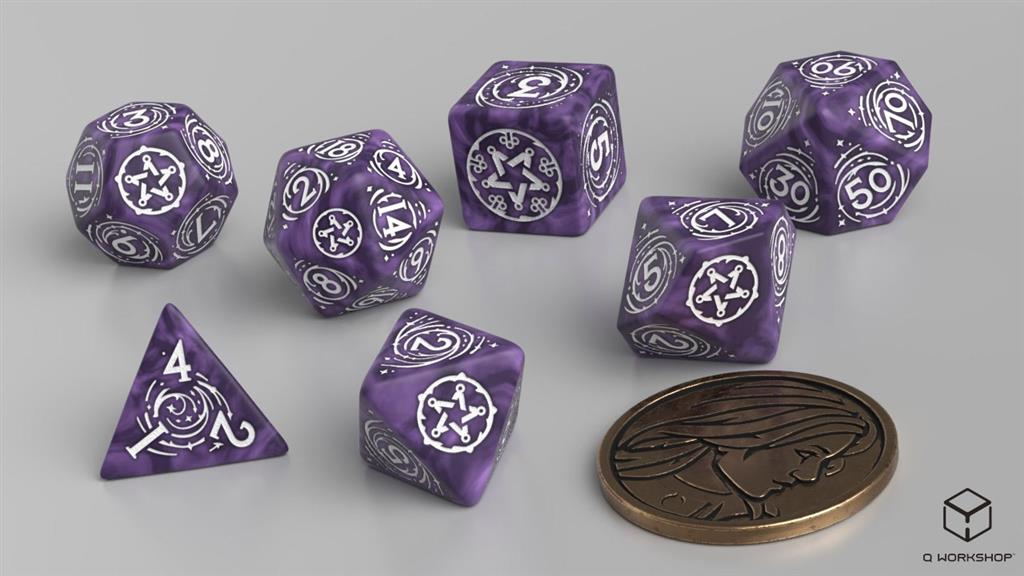 The Witcher Tärningsset Yennefer - Lilac and Gooseberries Q-Workshop