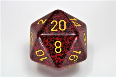 Chessex Speckled 34mm 20-sidiga tärningar - Mercury Chessex