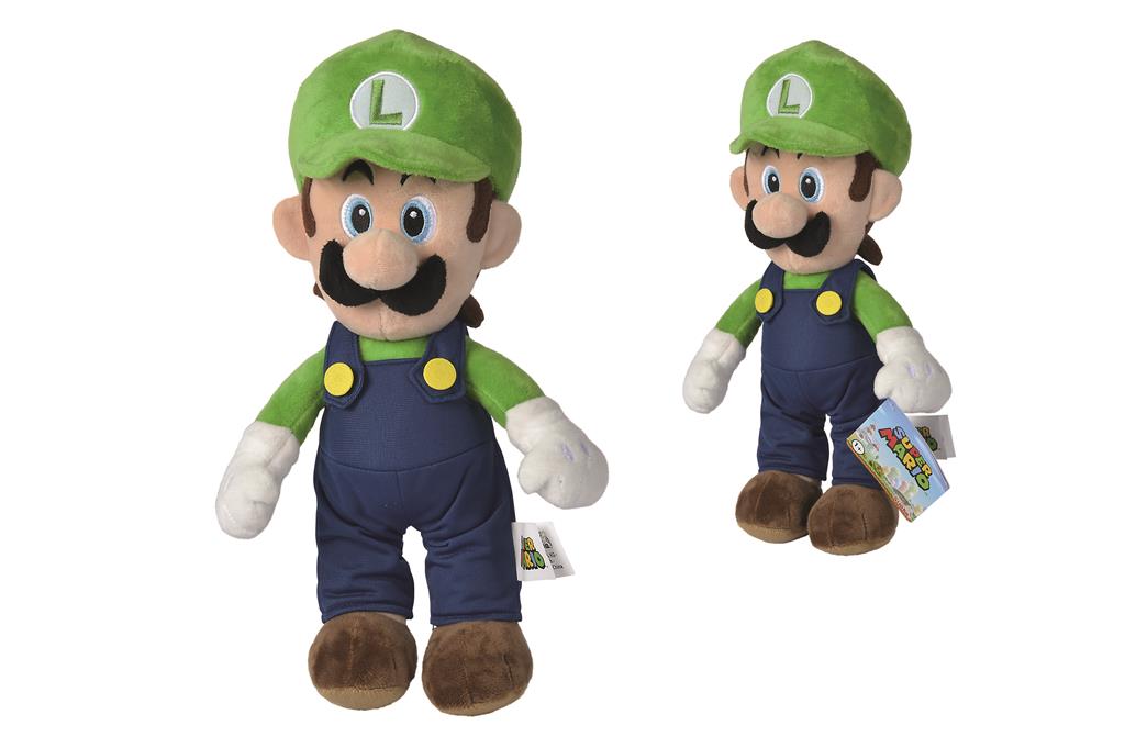 Super Mario Luigi Plüsch, 30cm - Kvalitetsleksak för Fans