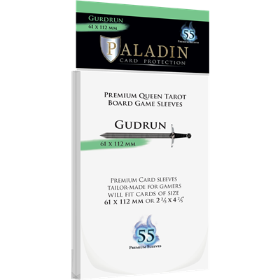 Paladin Sleeves - Gudrun Premium Queen Tarot 61x112mm (55 Sleeves) Board&Dice