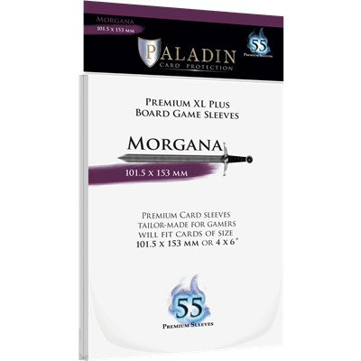 Paladin Sleeves - Morgana Premium XL PLUS 101.5x153mm (55 Sleeves) Board&Dice