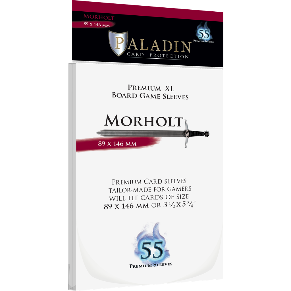 Paladin Sleeves - Morholt Premium XL 89x146mm (55 Sleeves) Board&Dice