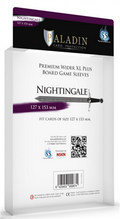 Paladin Sleeves - Nightingale Premium Wider XL PLUS 127x153mm (55 Sleeves) Board&Dice