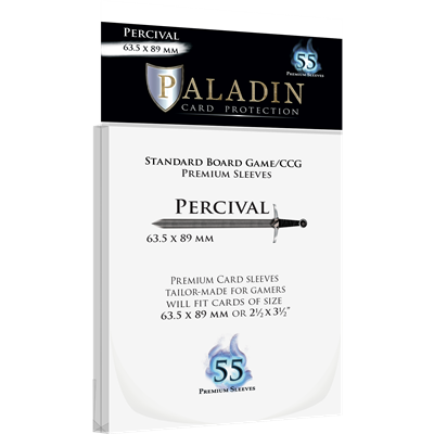Paladin Sleeves - Percival Premium Standard 63.5x89mm (55 Sleeves) Board&Dice