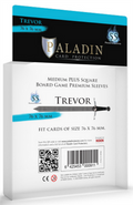 Paladin Sleeves - Trevor Premium Medium+ Square 76x76mm (55 Sleeves) Board&Dice