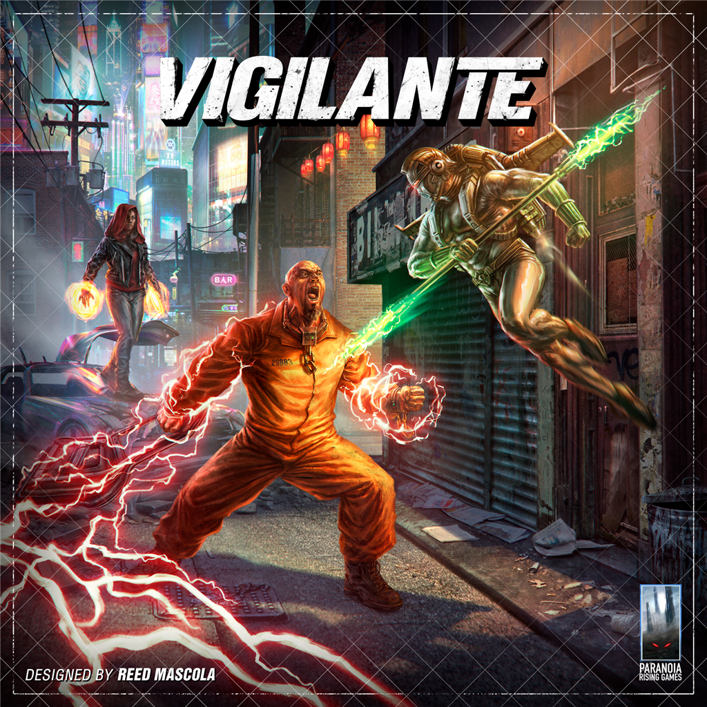 Vigilante - Strategiskt Brädspel för Hjälteäventyr Paranoia Rising Games