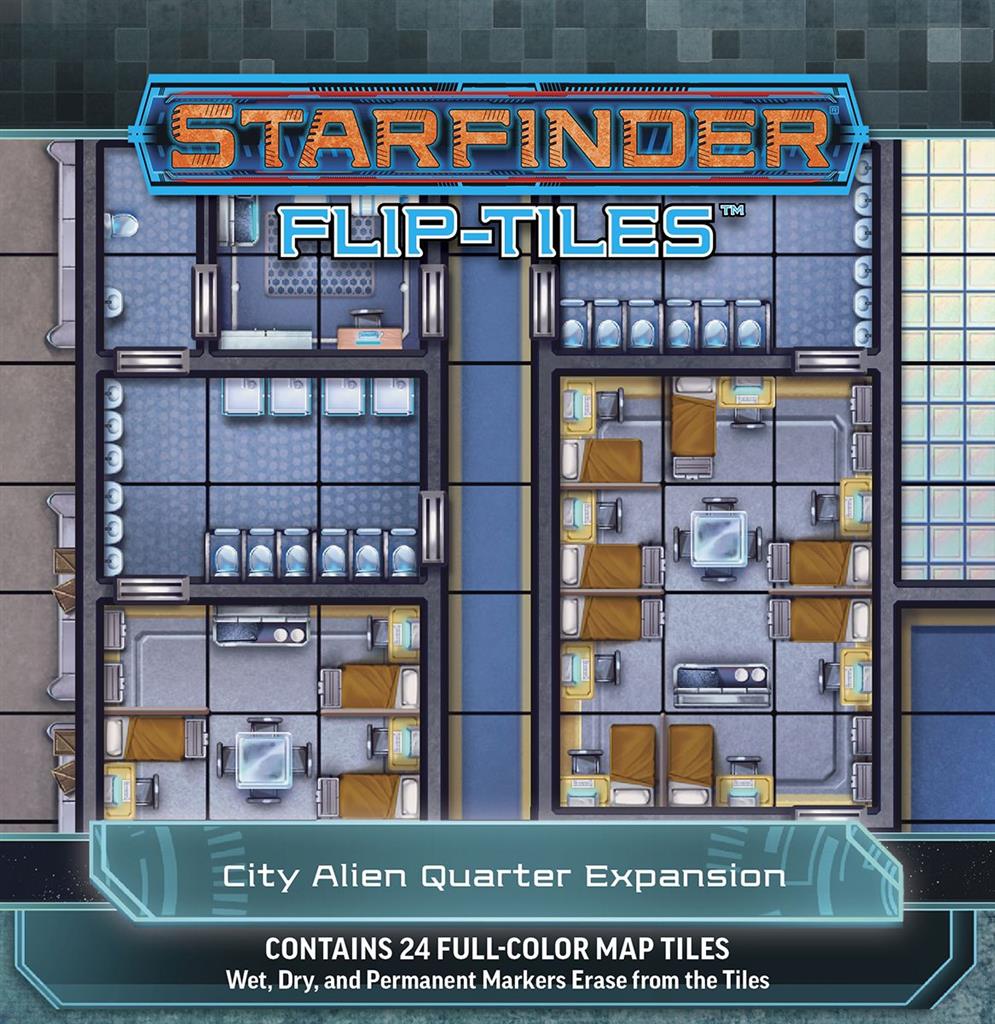 Starfinder Flip-Tiles: City Alien Quarter Expansion Paizo Publishing