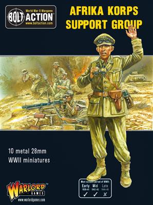 Bolt Action - Afrika Korps Support Group (HQ, Mortar & MMG) Warlord Games