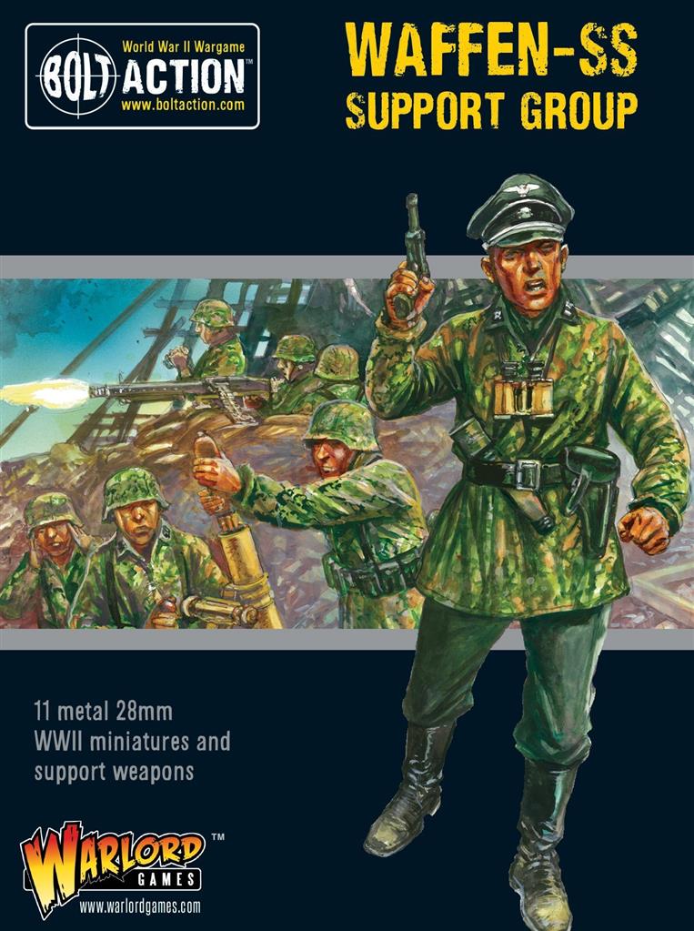 Bolt Action - Waffen-SS Support Group (HQ, Mortar & MMG) Warlord Games