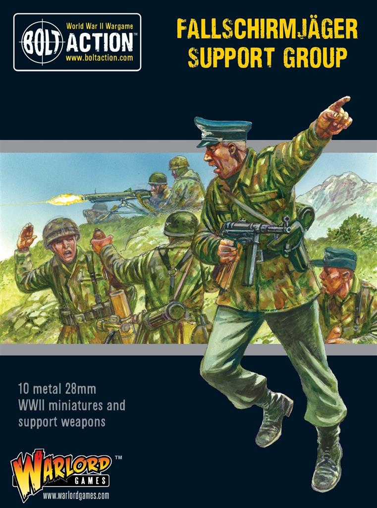 Bolt Action - Fallschirmjäger Support Group (HQ, Mortar & MMG) Warlord Games