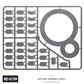 Bolt Action Templates för Second Edition Warlord Games
