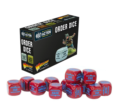 Bolt Action Order Dice - Maroon (12-pack) Warlord Games
