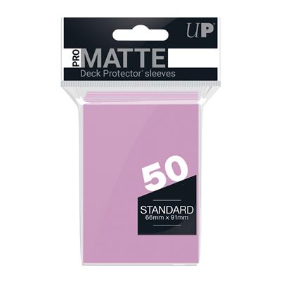 UP - Standard Sleeves - Pro-Matte - Non Glare - Pink (50 Sleeves) Ultra Pro