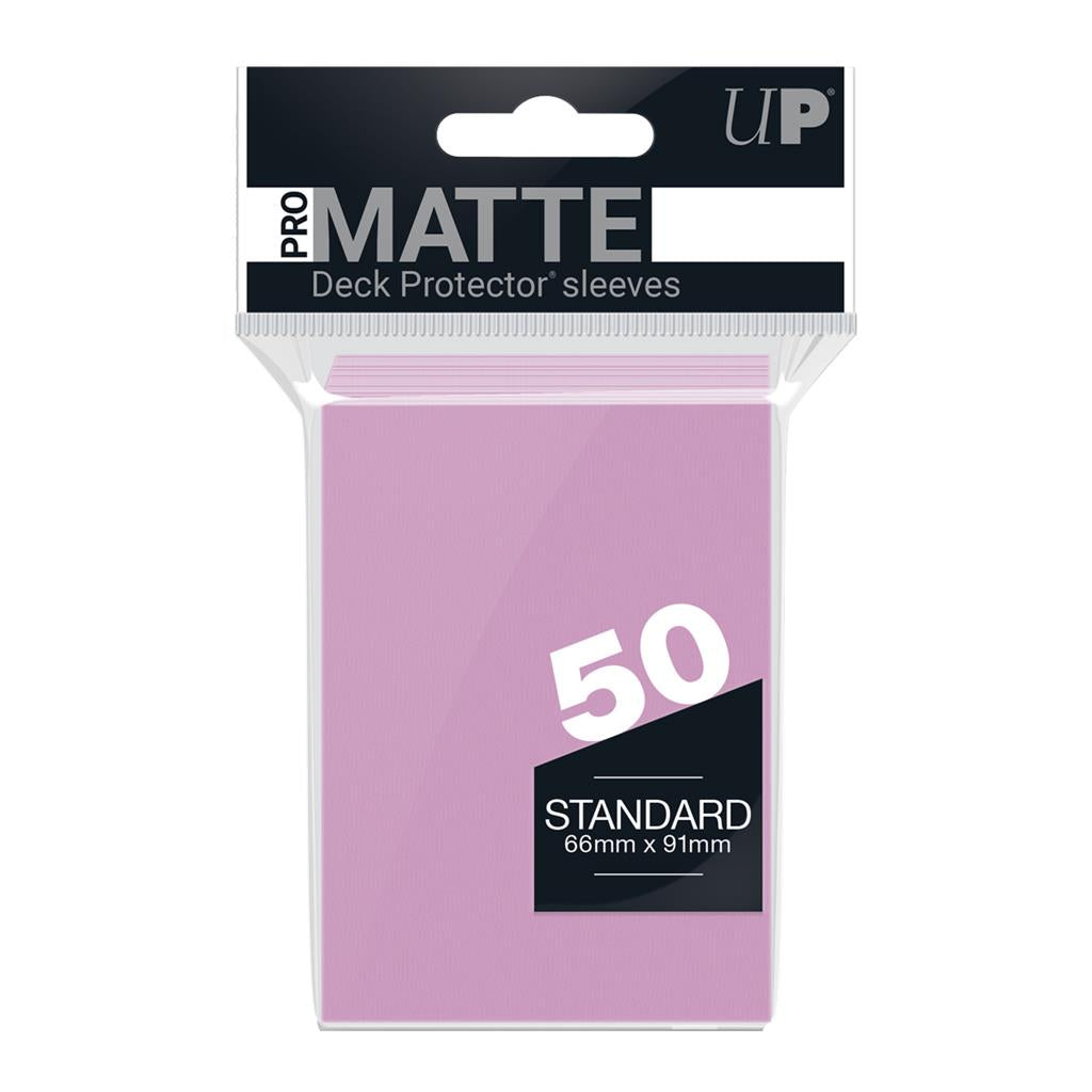 UP - Standard Sleeves - Pro-Matte - Non Glare - Pink (50 Sleeves) Ultra Pro