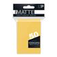 UP - Standard Sleeves - Pro-Matte - Non Glare - Yellow (50 Sleeves) Ultra Pro