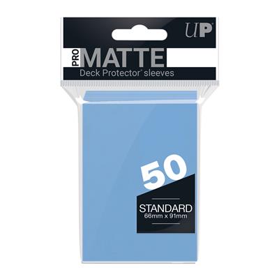 UP - Standard Sleeves - Pro-Matte - Non Glare - Light Blue (50 Sleeves) Ultra Pro