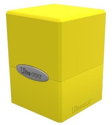 UP - Deck Box - Satin Cube - Lemon Yellow Ultra Pro