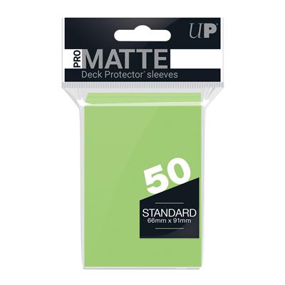 UP - Standard Sleeves - Pro-Matte - Non Glare - Lime Green (50 Sleeves) Ultra Pro