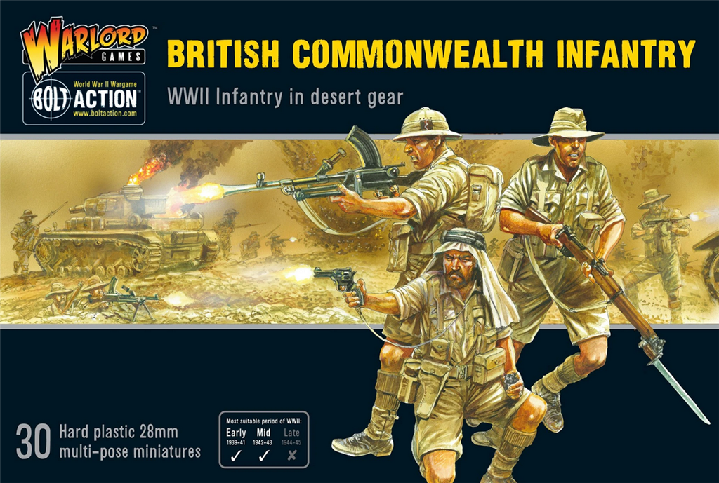 Bolt Action - Brittiska Samväldets Infanteri - EN Warlord Games