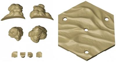 Gundam Tillbehör - Anpassa Scenbas för 30MM (Ökenversion)