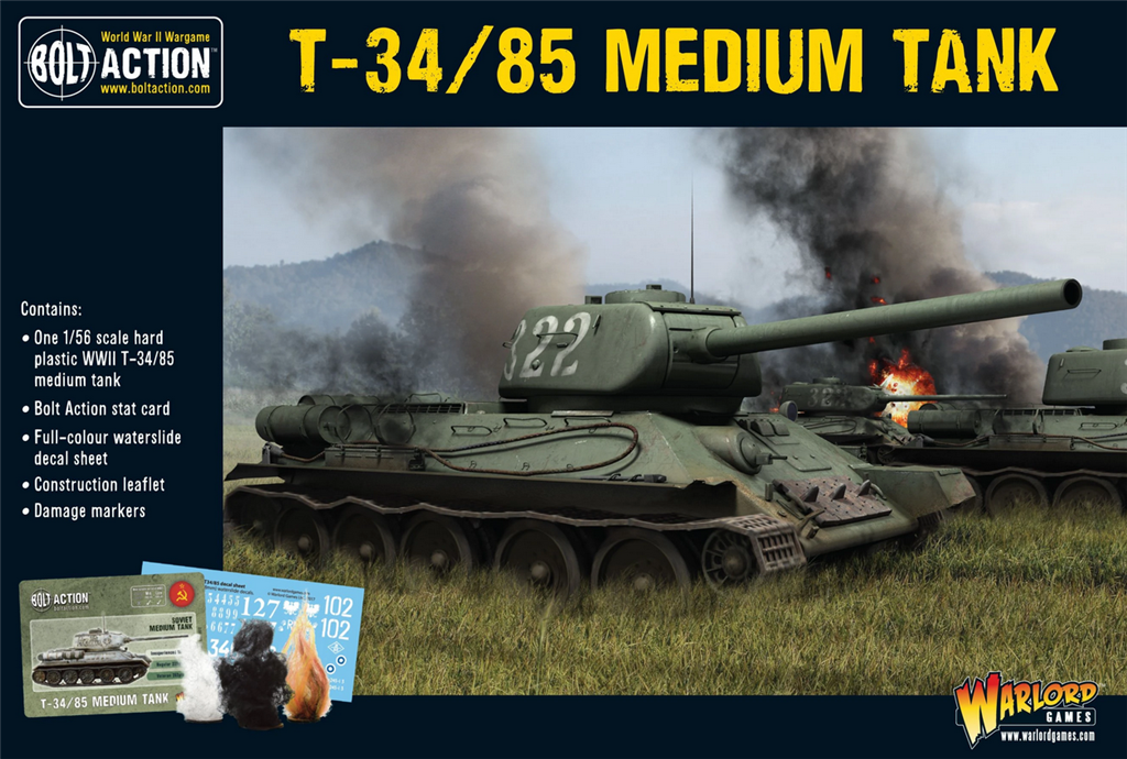 Bolt Action - T34/85 Medium Tank Warlord Games