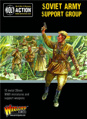 Sovjetisk Armé Stödenhet (HQ, Mortar & MMG) - Bolt Action Warlord Games
