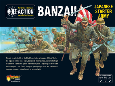 Banzai! Japansk Startarmé för Bolt Action Warlord Games