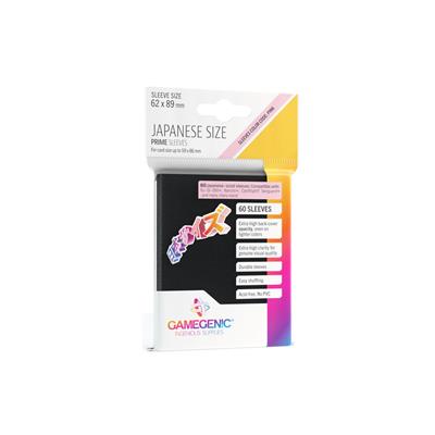 Gamegenic PRIME Japanskt Storlekssleeves Svart (60 Sleeves) Gamegenic