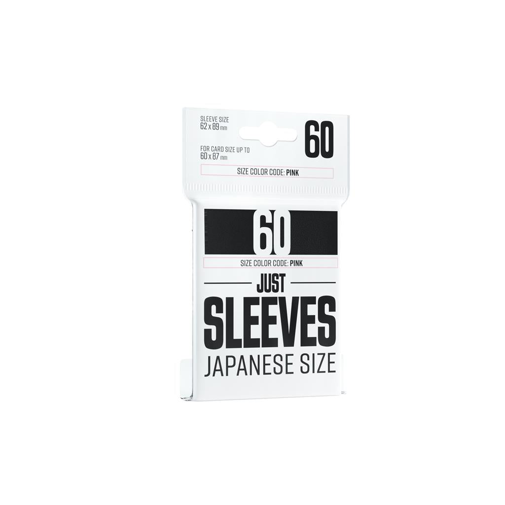 Just Sleeves - Japansk Storlek Svart (60 Sleeves) Gamegenic