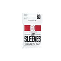 Just Sleeves - Japansk Storlek Röd (60 Sleeves) Gamegenic