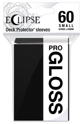 UP - Small Sleeves - Gloss Eclipse - Jet Black (60 Sleeves) Ultra Pro