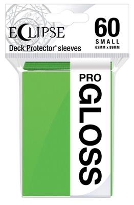 UP - Small Sleeves - Gloss Eclipse - Lime Green (60 Sleeves) Ultra Pro