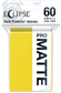 UP - Eclipse Matte Små Hylsor: Citron Gul (60 Hylsor) Ultra Pro