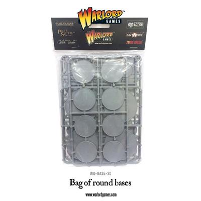 Blandade Runda Plastbaser - 45 St Warlord Games