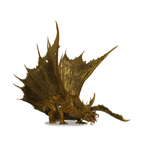 D&D Icons of the Realms: Premiumfigur av Vuxen Gulddrake