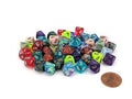 Chessex Bag med 50 Assorterande Mini-Polyhedral d10s Chessex