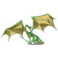 D&D Icons of the Realms: Adult Emerald Dragon Premium Figur WizKids/NECA