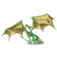 D&D Icons of the Realms: Adult Emerald Dragon Premium Figur WizKids/NECA
