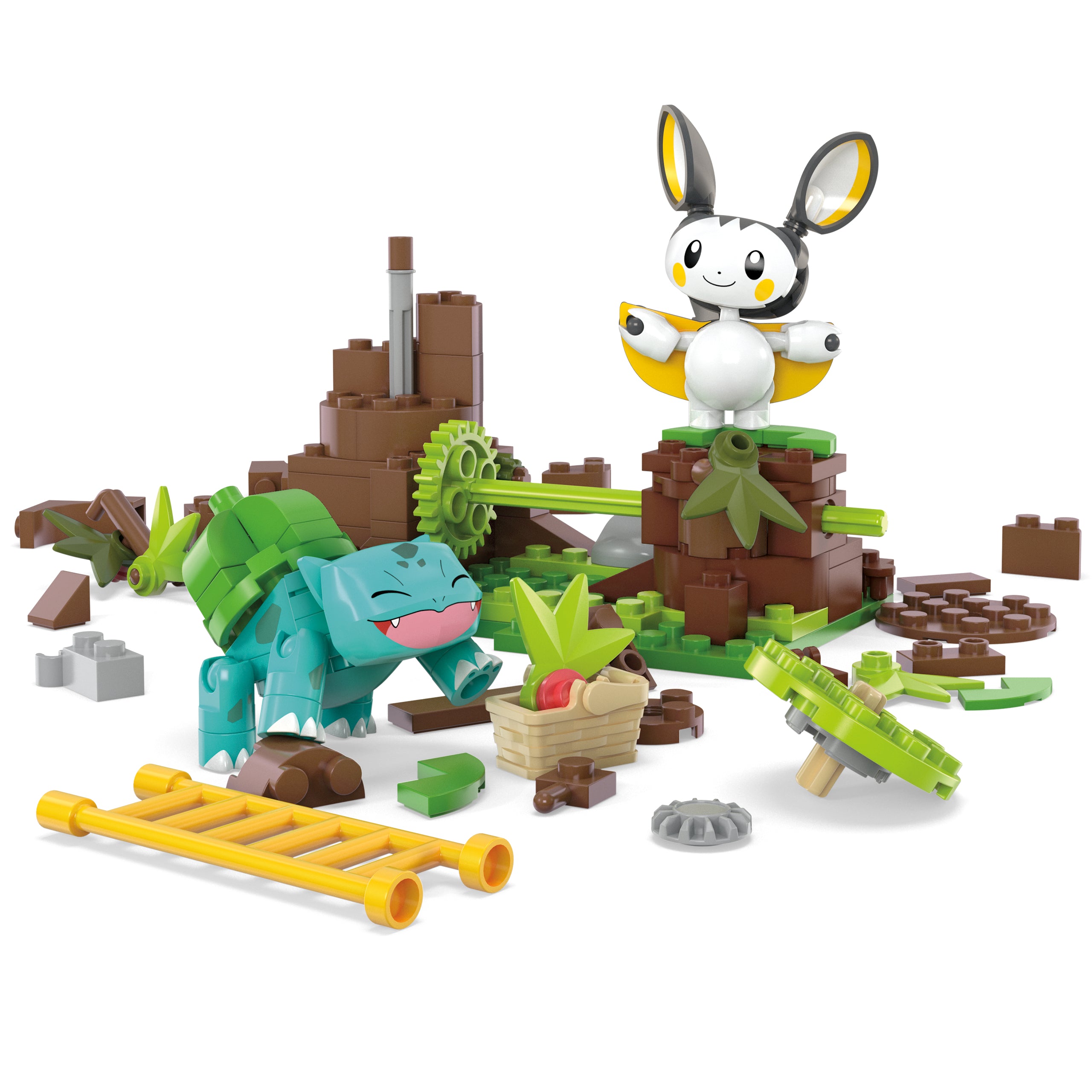 Mega Pokemon Emolga & Bulbasaur Charming Woods Grant & Bowman