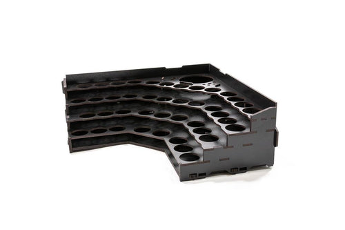 Kraken Wargames Black Paint Rack: Eck Farbregal Top (Citadel) Kraken Wargames