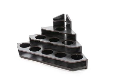 Kraken Wargames Black Paint Rack: Endstück Farbregal (Citadel) Kraken Wargames