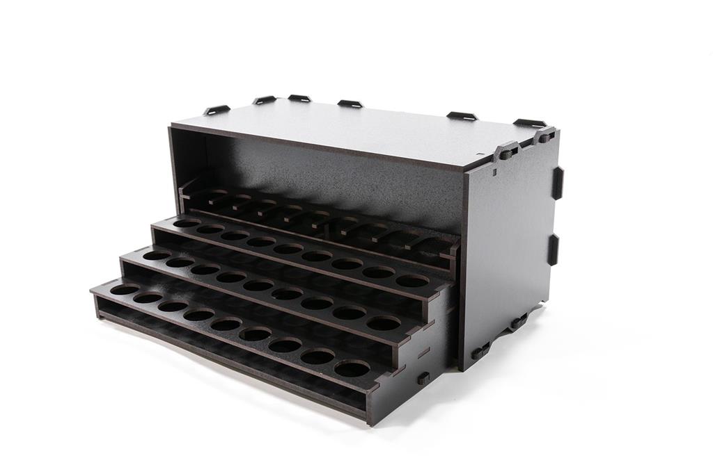 Kraken Wargames Black Paint Rack: Ausziehbart Farbregal (Dropper) Kraken Wargames