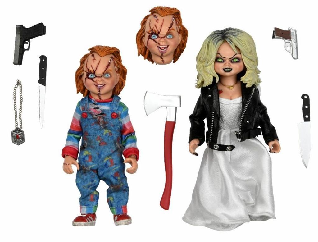 Bride of Chucky - 8" Scale Klädd Figur - Chucky & Tiffany 2-Pack NECA